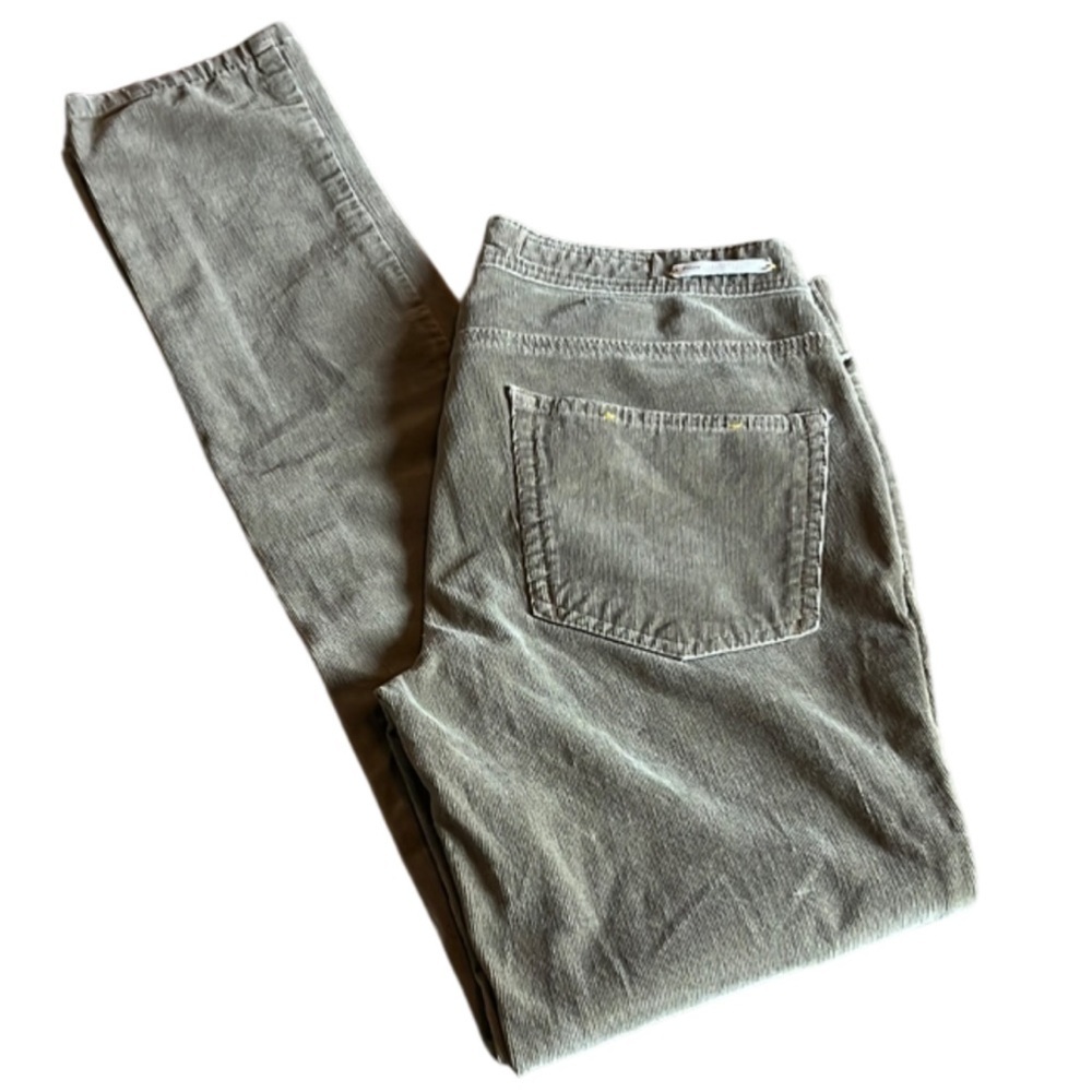 Pilcro & The Letterpress Corduroy Leggings Gray/Tan Serif Fit - 27